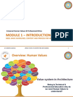 Module 1 - Introduction: Universal Human Values & Professional Ethics