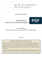 Research On Money and Finance