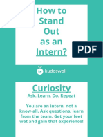 How To Stand Out As An Intern?