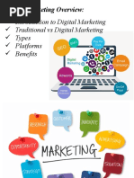 Introduction To Digital Marketing Traditional Vs Digital Marketing Types Platforms Benefits