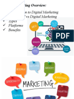 Introduction To Digital Marketing Traditional Vs Digital Marketing Types Platforms Benefits