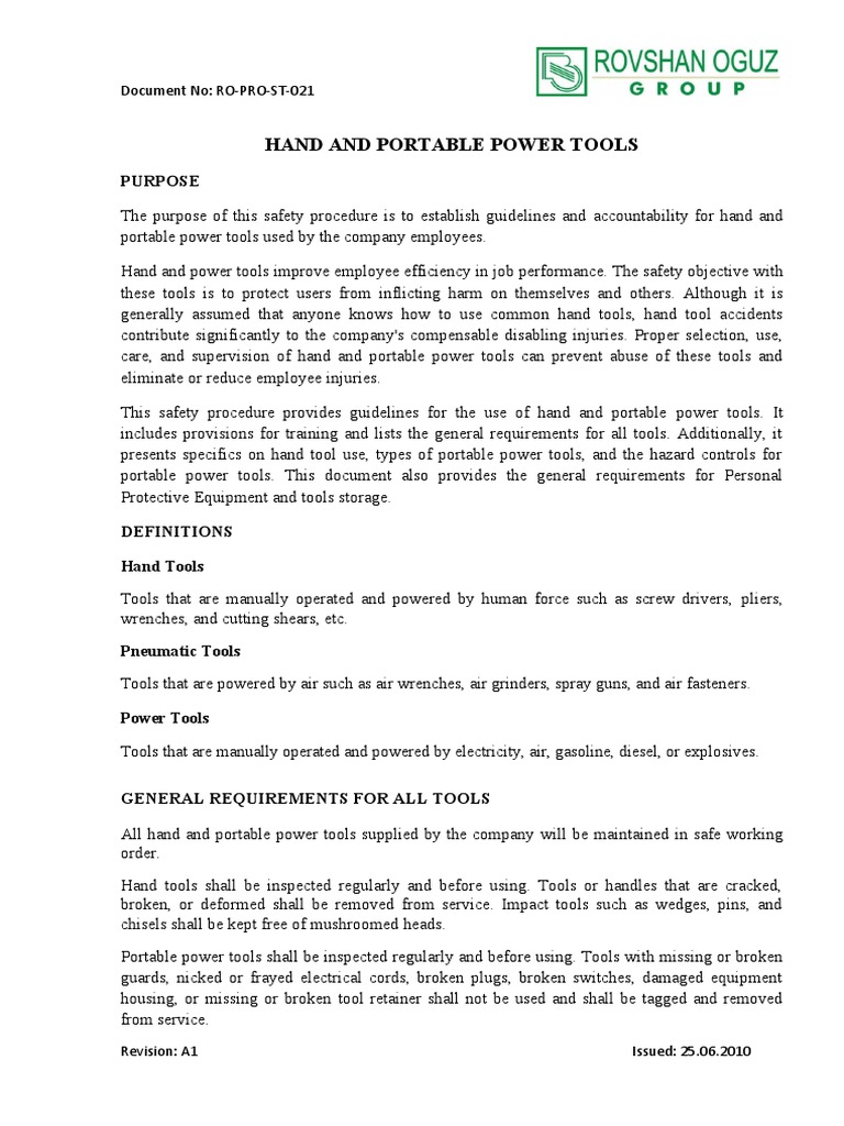 Hand and Portable Power Tools PDF Hammer Tools