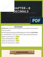 Chapter - 8 Decimals