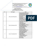 Jadwal Kepanitian Pendidikan Karakter Siswa