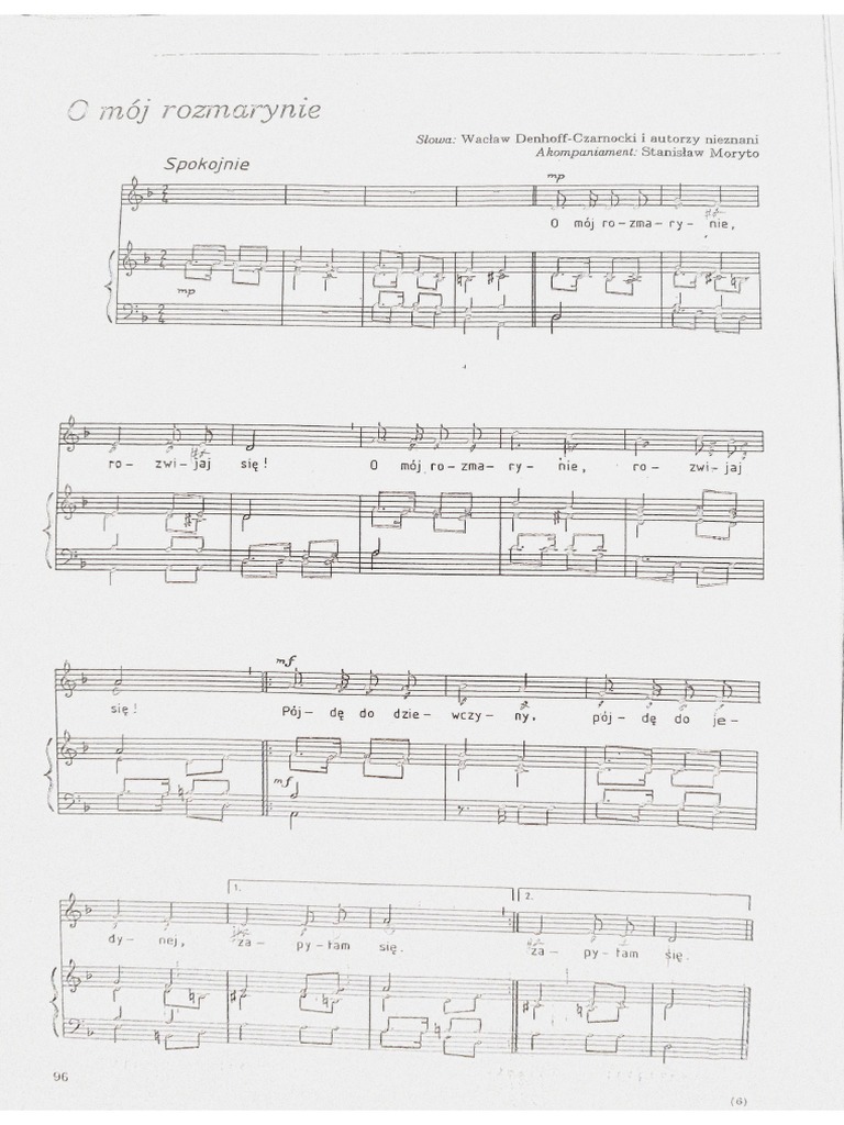 O Mój Rozmarynie PDF