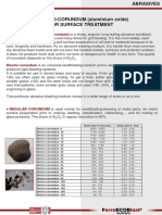 Aluminum Oxide (Electro Corundum) : Is An Universal Sandblasting Medium and Is Used in Injector Type and