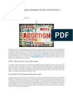 Argumentative Essay On Abortion