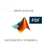 Funzioni Matlab - Matematica Numerica