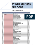 Specialty Wise Stations For Plab2