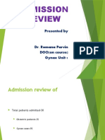 Admission Review: Presented by