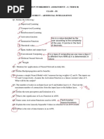 Revision Worksheet-Assignment - I (Term Ii) Class - Ix Subect - Artificial Intelligence