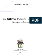 EL NUEVO PUEBLO de DIOS Esquemas para Una Eclesiologia J Ratzinger