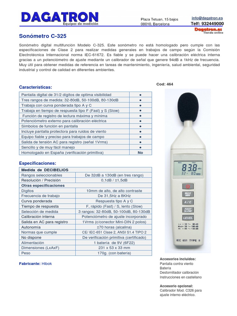 02_SONÓMETRO_PRECISIÓN, PDF, Metrología