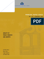 Working Paper Series: Quality of Public Finances and Growth