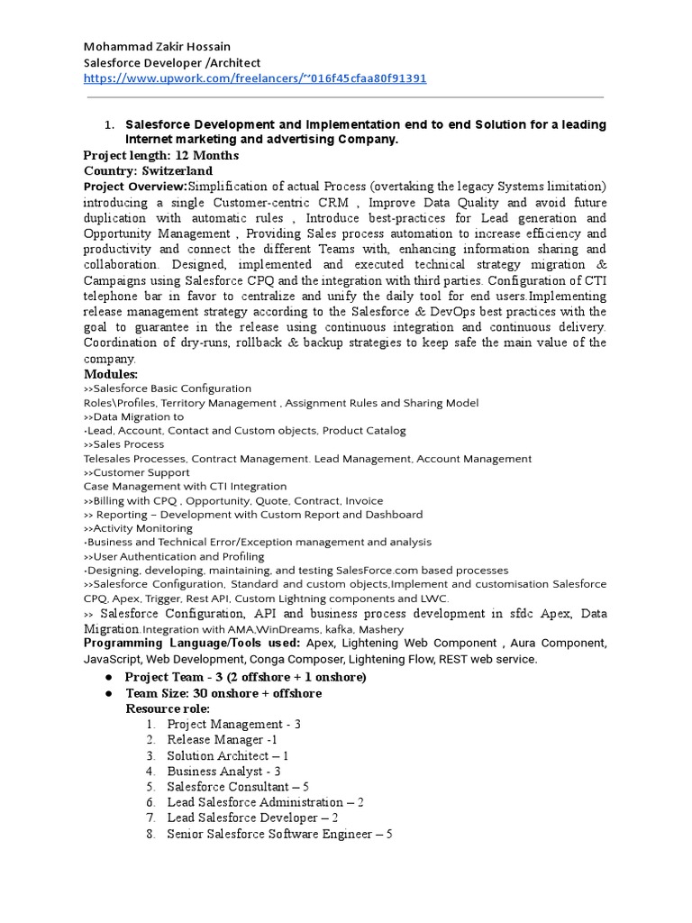 SFDC Project Case Summary | PDF | Computing | Information Technology