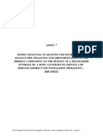 Annex: Practical Guide To Procedures For Programme Estimates - Project Approach (Version 4.0) - Annex 7