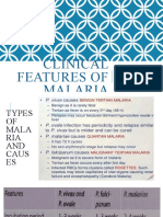 Clinical Features of Malaria: Nomika Alli Roll No 179