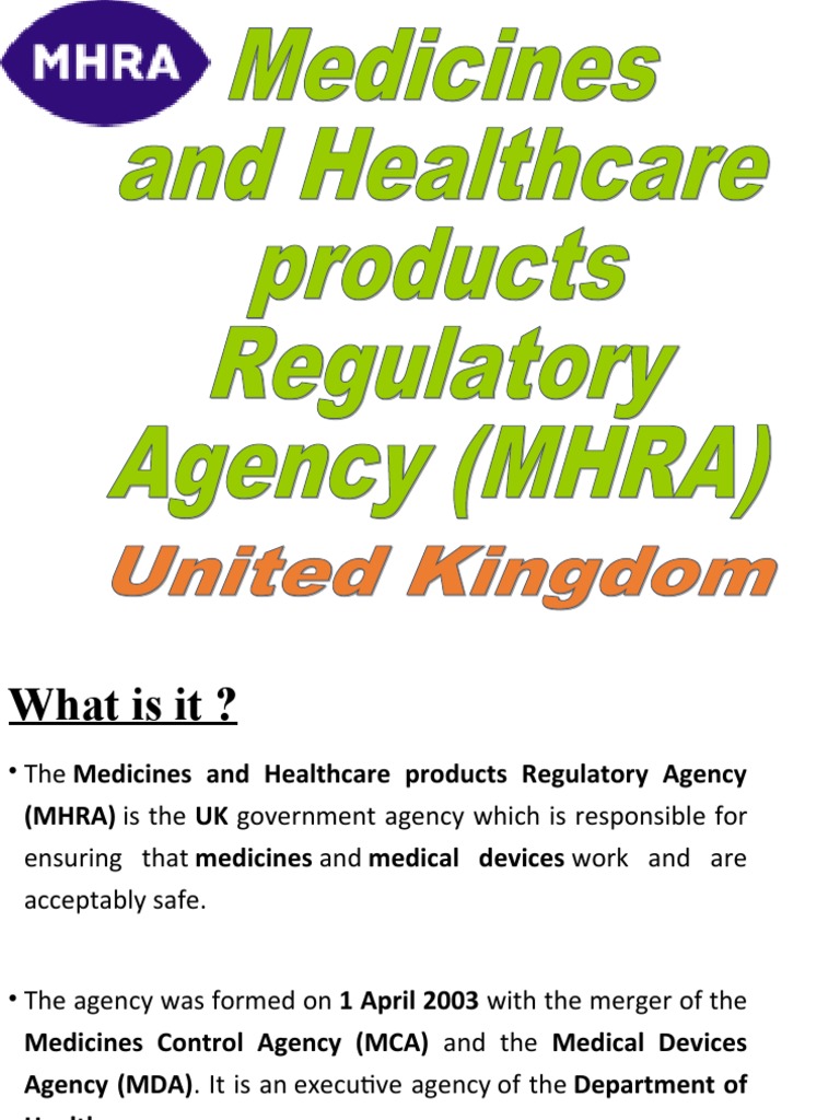 Mhra (Mca and Mda) PDF Medical Device Health Care