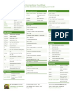 Linux Command Line Cheat Sheet: by Via