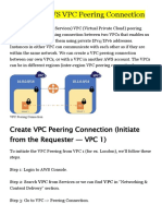 Create An AWS VPC Peering Connection