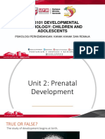 Unit 2 Prenatal Development