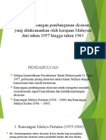 Analisis Rancangan Pembangunan Ekonomi Yang Dilaksanankan Oleh Kerajaan