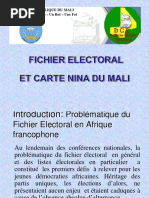 2017 11 22 Mali Fichier Electoral Et Carte Nina Du Mali 1