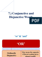 Conjunctive or Disjunctive Words-IV