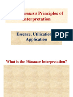 The Mimansa Principles of Interpretation: Essence, Utilization & Application