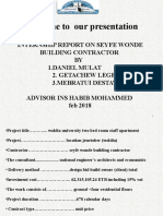 Internship Report on Seyfe Wondo Building Contractor