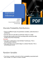 Statistical Inference and Discrete Probability Distributions