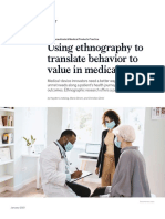 Using Ethnography To Translate Behavior To Value in Medical Devices VF