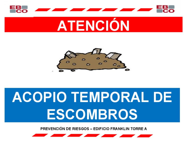Señaletica Acopio de Escombros | PDF