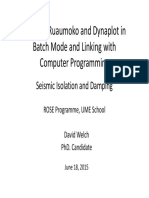 Linking Ruaumoko, Dynaplot and Programming for Seismic Analysis