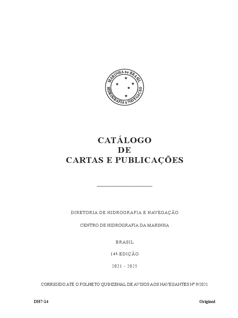 Cartas Nauticas - Catalogo-Completo, PDF, Geografia Física