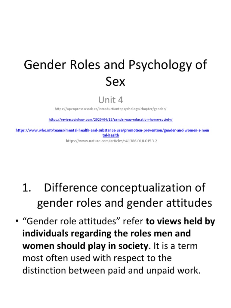 Gender Roles and Psychological Impact | PDF | Aggression | Gender Role
