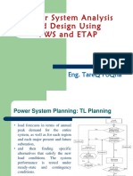 Power System Analysis and Design Using Pws and Etap: Eng. Tareq Foqha