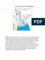 Geographic Location of Minerals in Bangladesh