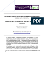 Violencia de Género en Las Universidades Investigaciones y