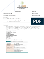 End-Term Examination PGDM 2020-22