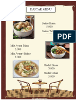 Daftar Menu