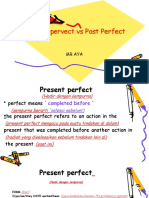 Present Pervect Vs Past Perfect