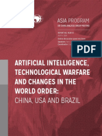 CEBRI Report on AI, Tech Warfare and Changing World Order