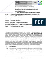 Informe Preliminar N°049-2021- JENNY SEGURA ABISRRO-art 40° e) 48 e) mayo-IP 057 RD 61-2021-MAYO