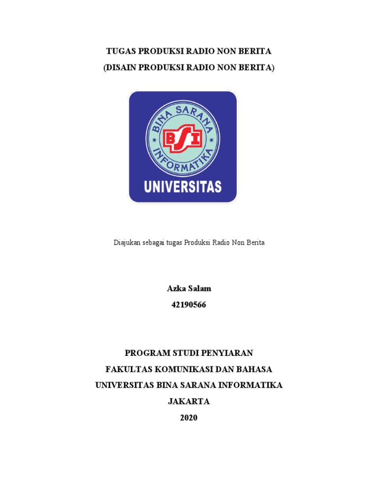 Contoh Program Radio Non Berita | PDF | Komputer