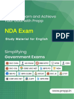 Nda E: Study Material For English