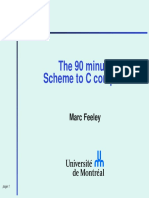 90 Minute Scheme to C Compiler Transformation