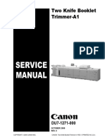 Two Knife Booklet Trimmer A1 Service Manual