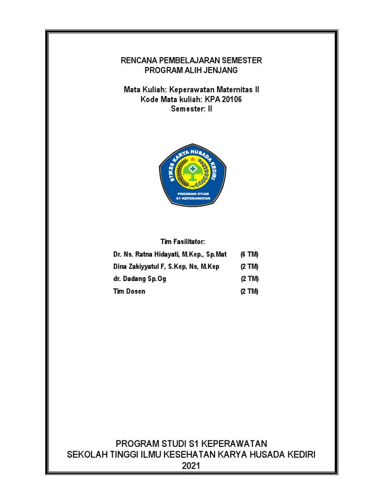RPS Maternitas 2 | PDF | Sains & Matematika