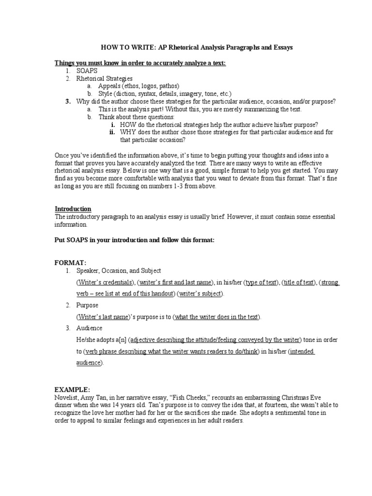 AP English 11 Power Packet Essays Rhetoric